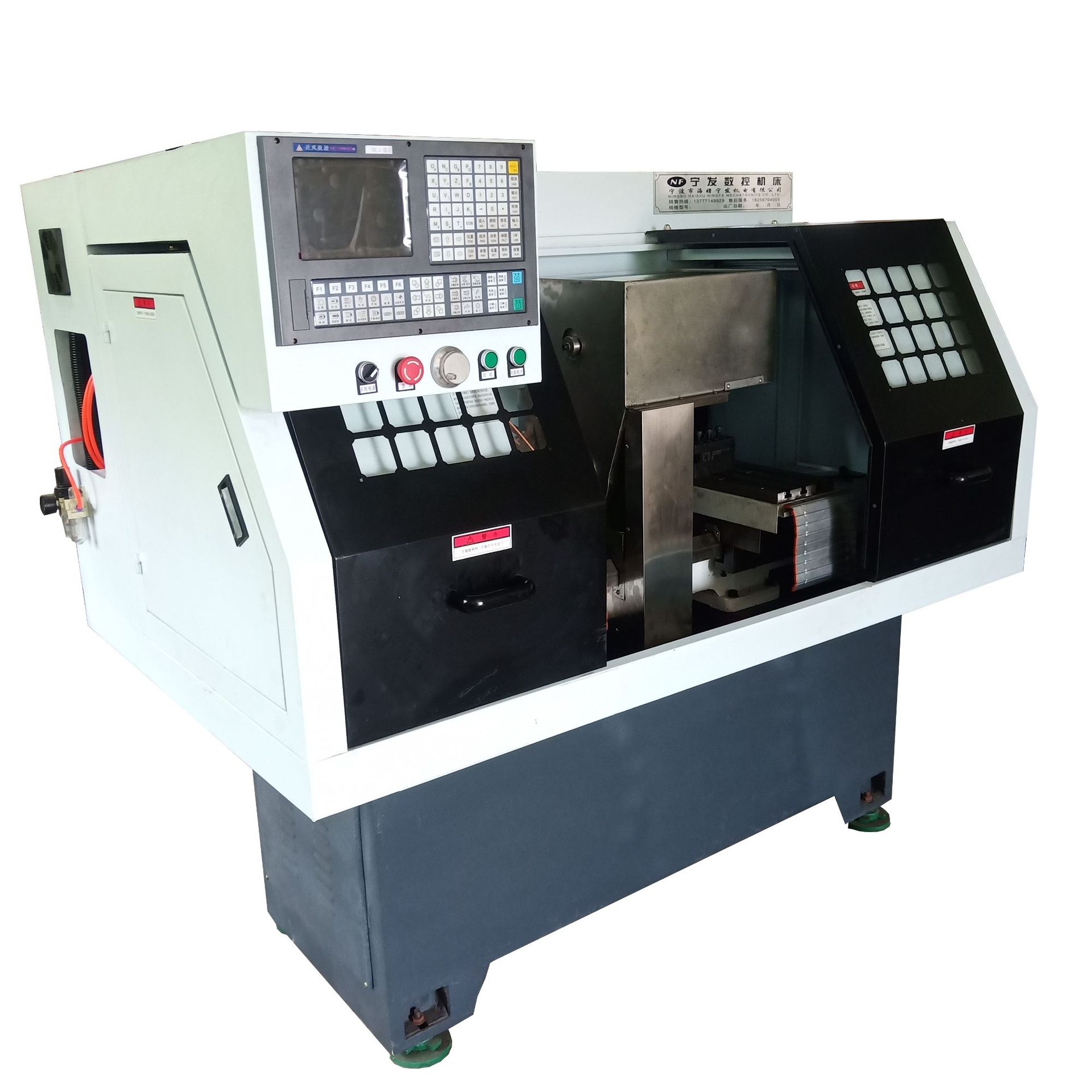 数控双头车数控机床双平头车硬轨数控线轨数控精密小型数控机床