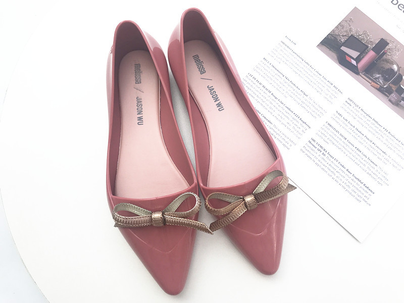 2020新梅丽莎果冻女凉鞋melissa蝴蝶结尖头女单鞋平底浅口懒人鞋