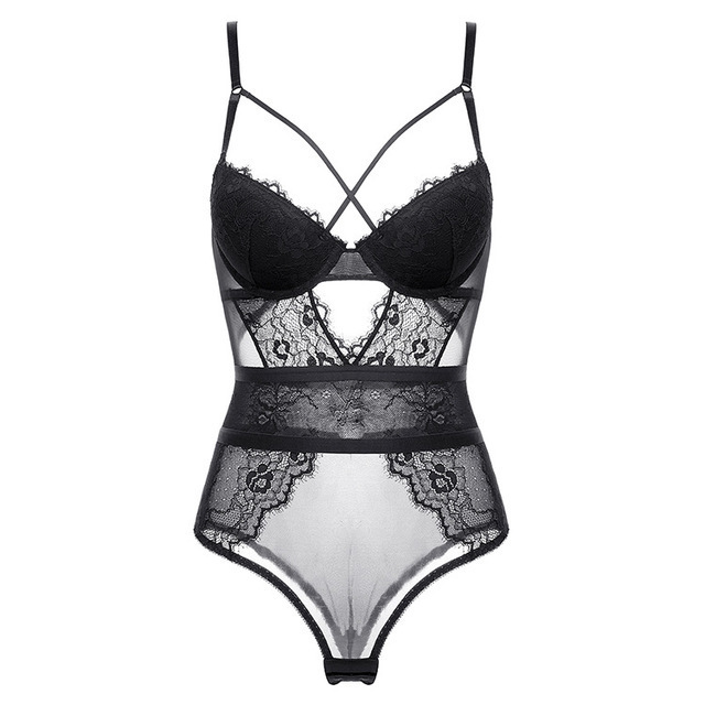 欧美性感情趣开档连体衣一体塑身内衣薄套装有钢圈聚拢上薄厚罩杯