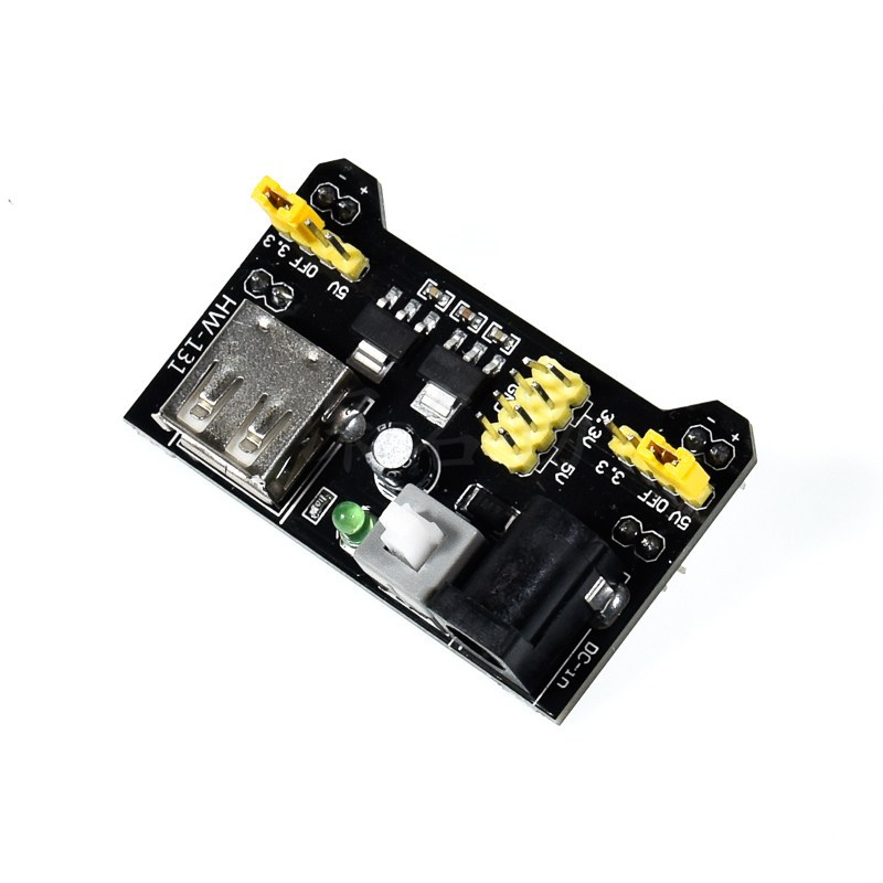 面包板电源模块 mb-102电源板 双路5v/3.3v输出 直流稳压模块