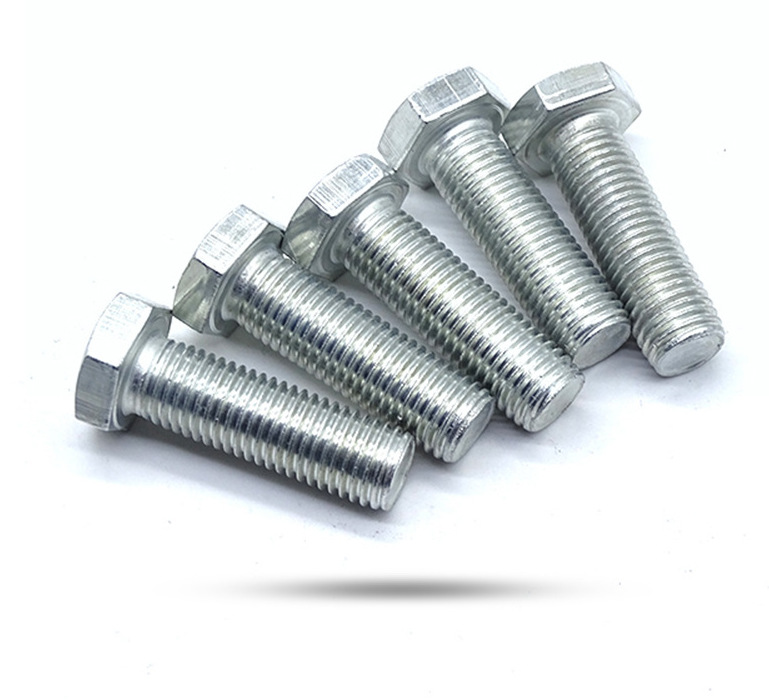 现货供应8.8级镀锌外六角螺栓 高强度螺栓 发黑高强度螺栓