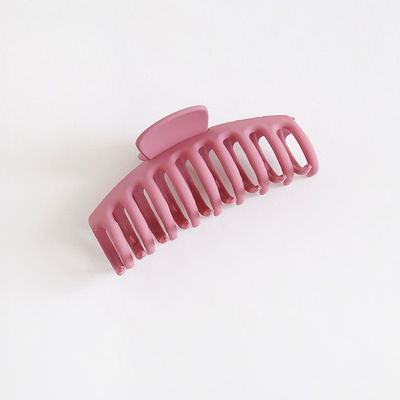 Korean Style Frosted Large Size Grip Bath Tray Hair Grip Adult Back Head Big Hairpin Clip Practical Shark Clip Female