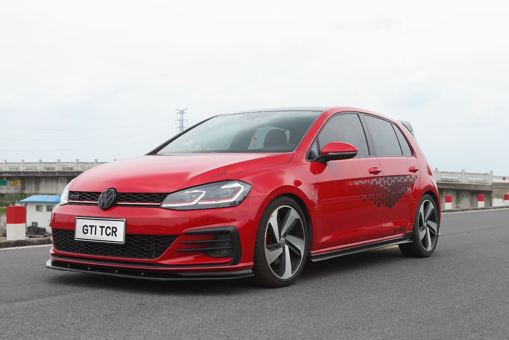 适用于大众高尔夫7.5gti专用tcr 套件 改装前铲侧裙后唇