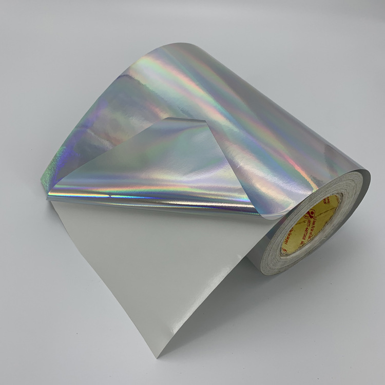 【厂家直销】素面镭射不干胶 平光银镭射不干胶卷筒材料-阿里巴巴