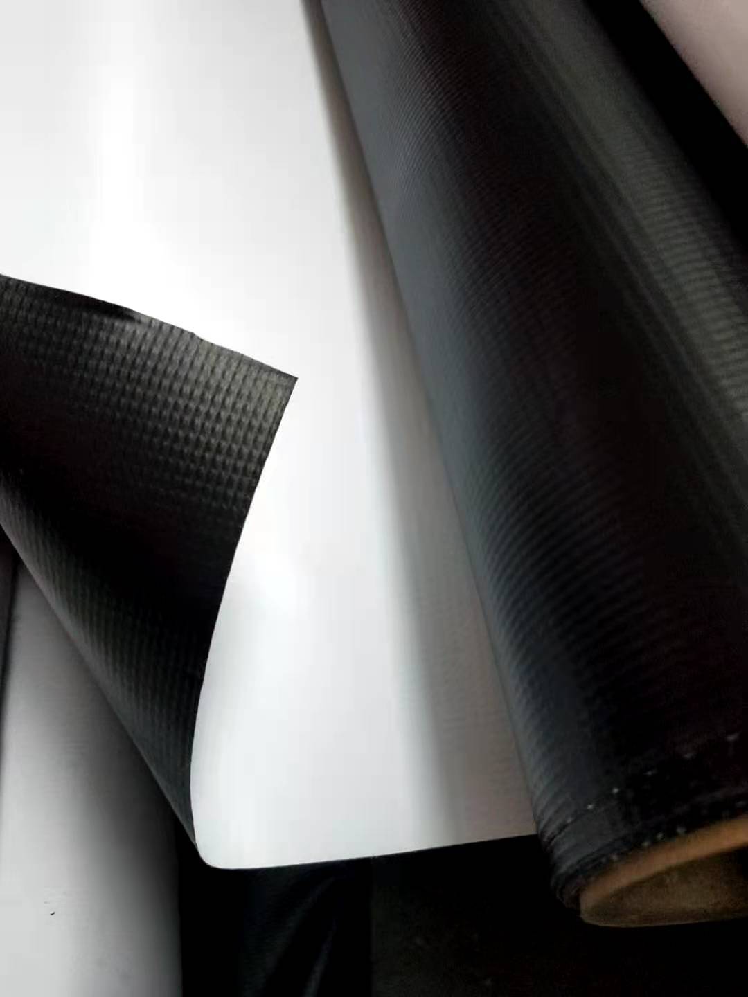 宽幅喷绘布 外光哑面黑白布 外光哑面白布