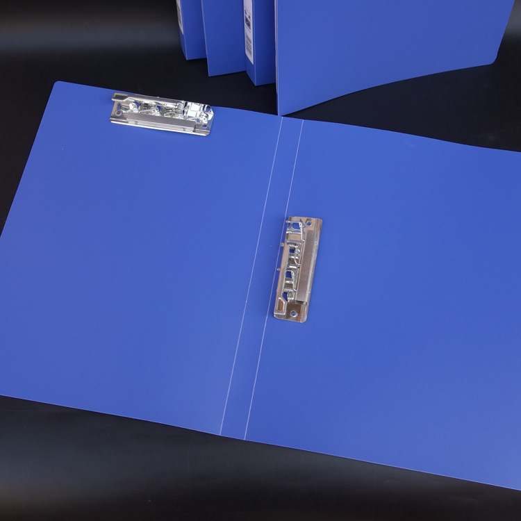 博轩202双夹标准型双强力夹a4资料夹批发蓝色文件夹办公文具用品