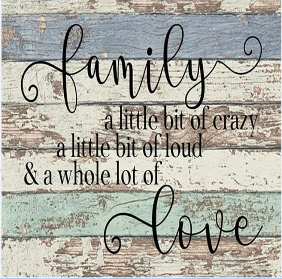 family英文字母家庭钻石画