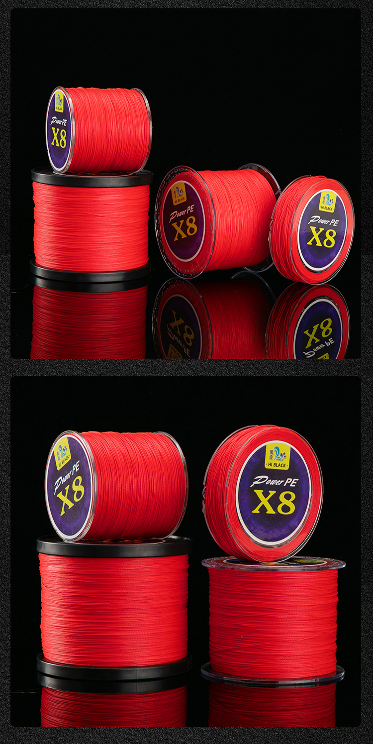 中国红pe线不掉色大力马鱼线100米150米300米路亚线大马力线正品-阿里