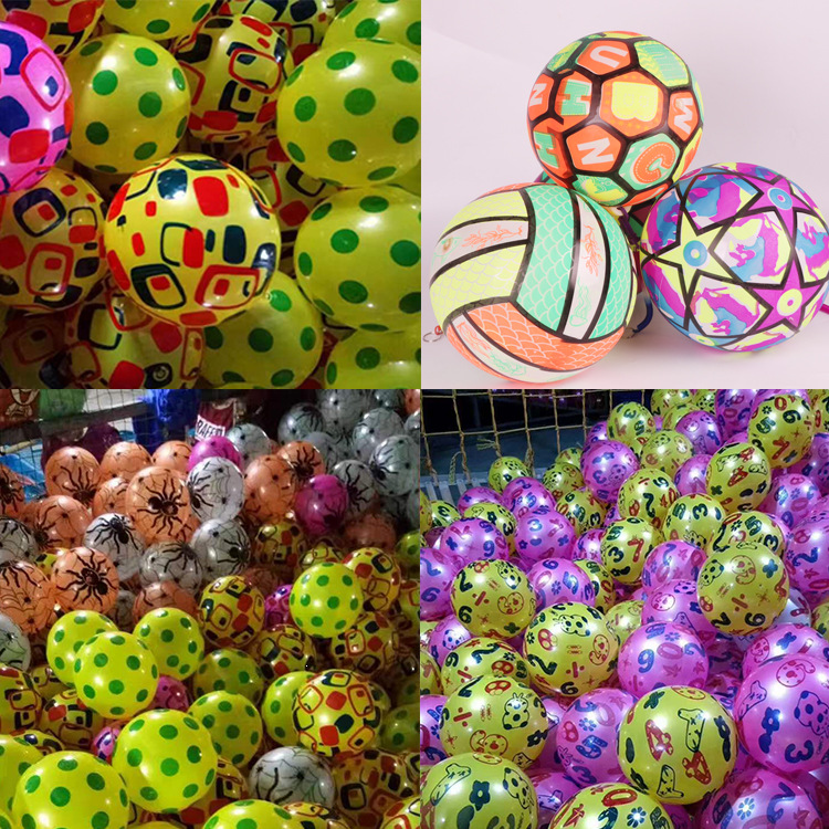 Children's Toy Chain Ball 20cm Pat Ball Tetherball Night Market Stall Supply Multi-Color Ball