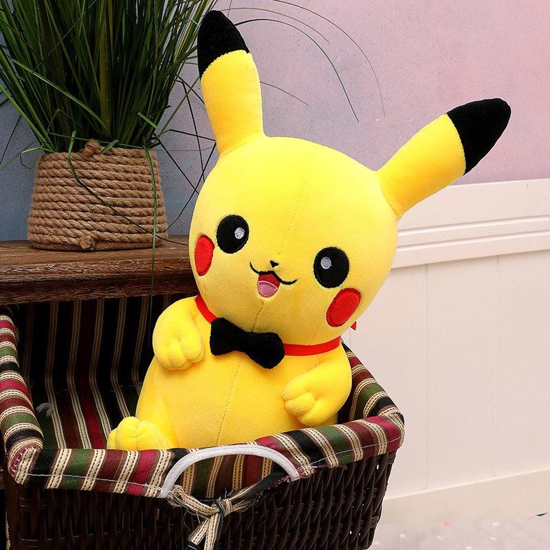 创意毛绒玩具大号卡通宠物精灵皮卡丘公仔比卡丘玩偶女生礼品代发