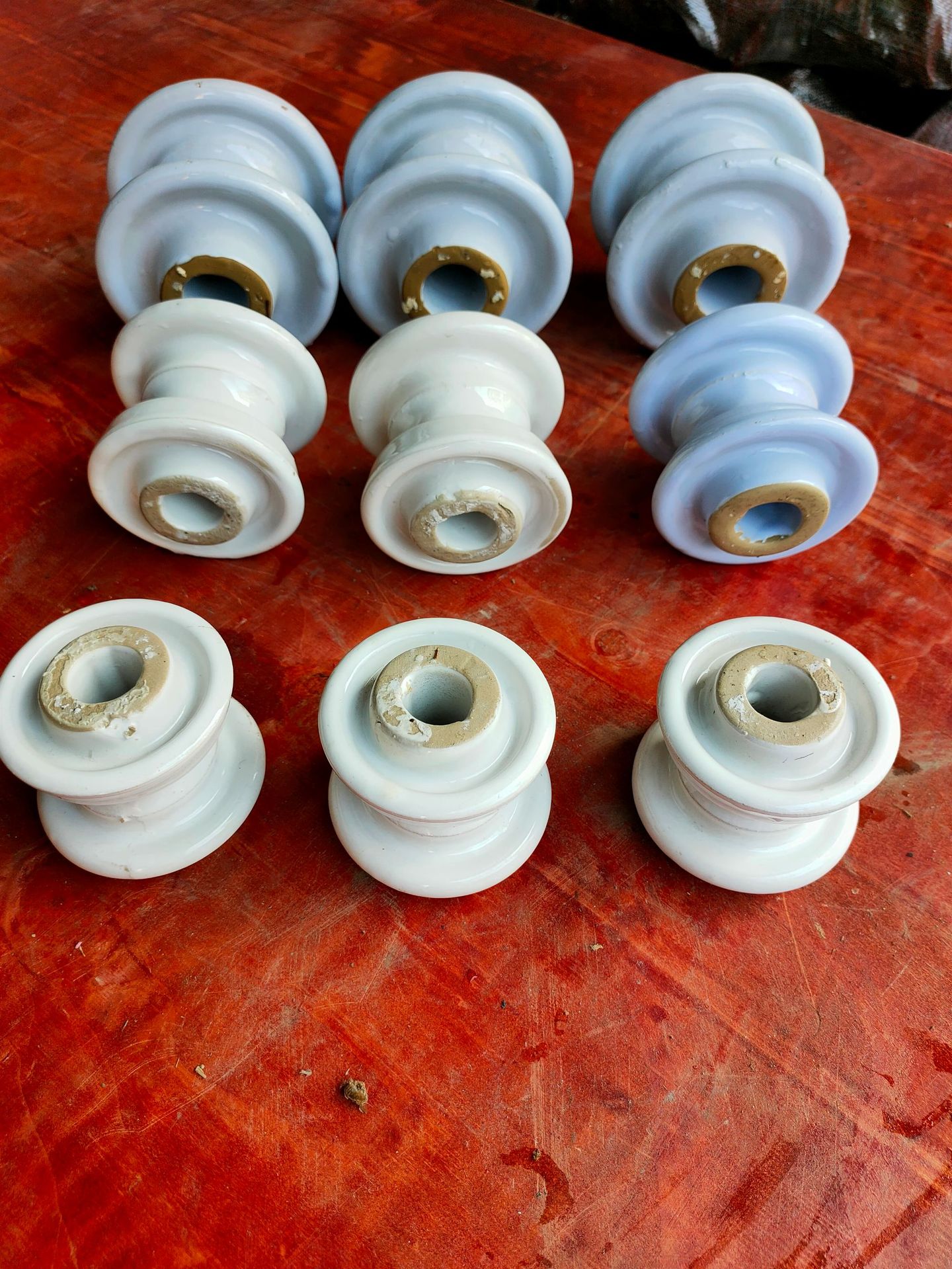 厂家直销陶瓷绝缘子ed-1 低压蝶式瓷瓶 线路架空绝缘子电力瓷瓶