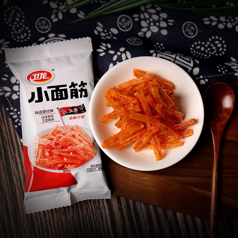 卫龙小面筋 2.5斤 儿时怀旧零食品辣条面筋素食小吃特产豆干