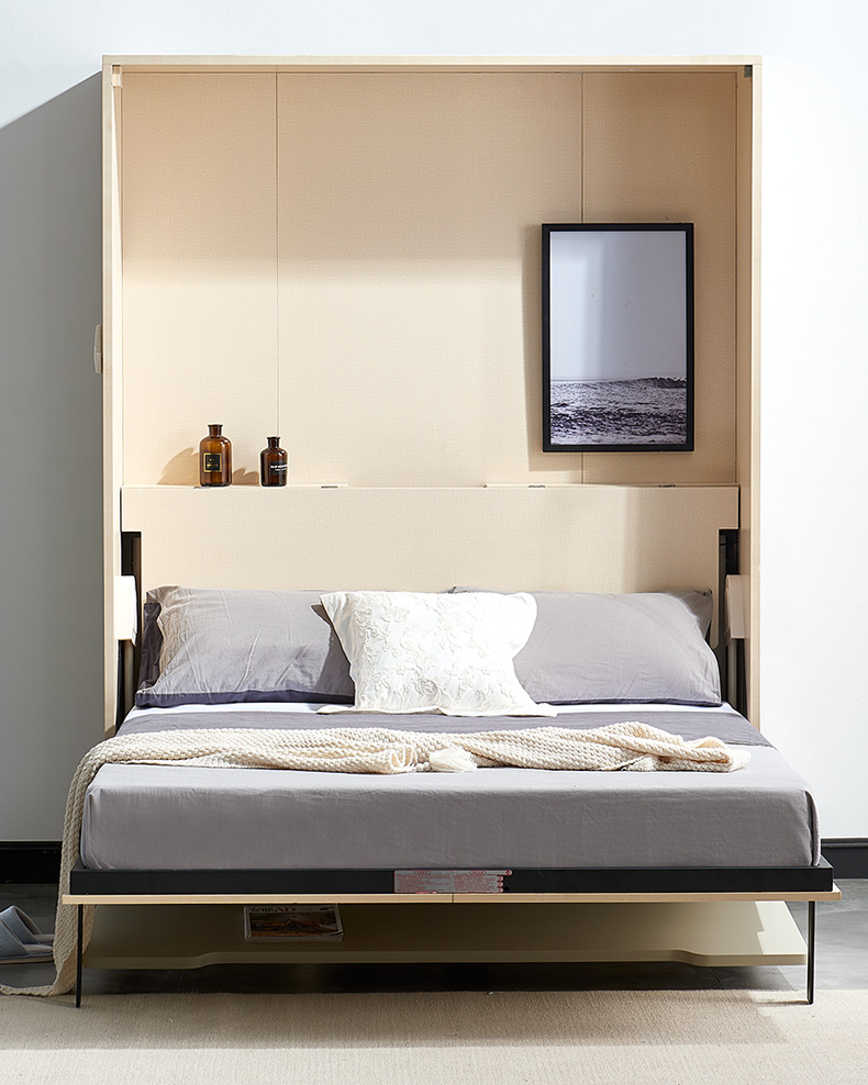 电动隐形床小户型客厅壁床折叠床隐藏床客厅折叠床书桌床五金配件