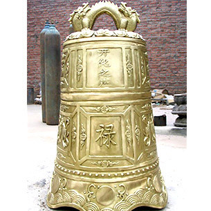 寺庙祠堂宝钟纯铜六字真言铜钟平安钟铜铃铛寺院风水铜器佛具挂件