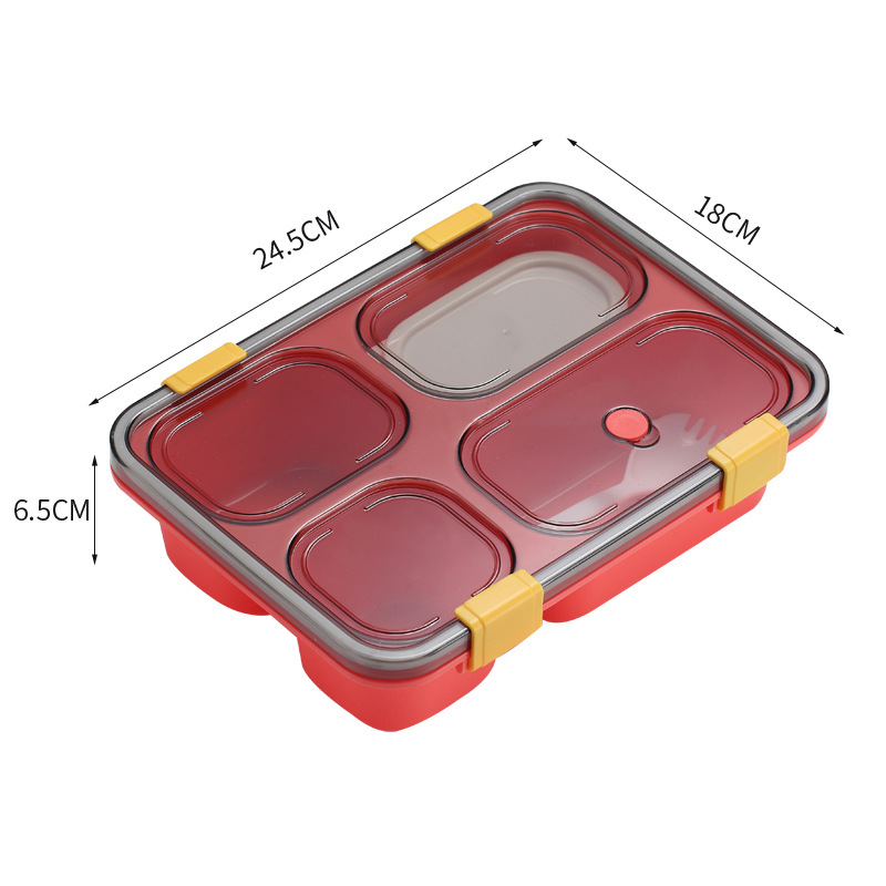 INS Internet Celebrity Plastic Lunch Box Lunch Box Canteen Compartment Plate Student Microwave Oven Adult Office Lunch Box