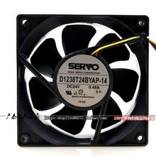 原装SERVO D1238T24BYAP-14 24V 12038 四线 变频器 散热风扇12cm