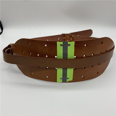 厂家批发牛皮矿工护腰带高空作业安全用带真皮腰带煤矿工人专用