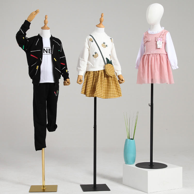 儿童模特道具半身落地童装服装店男女小童品牌童装展示架橱窗模特