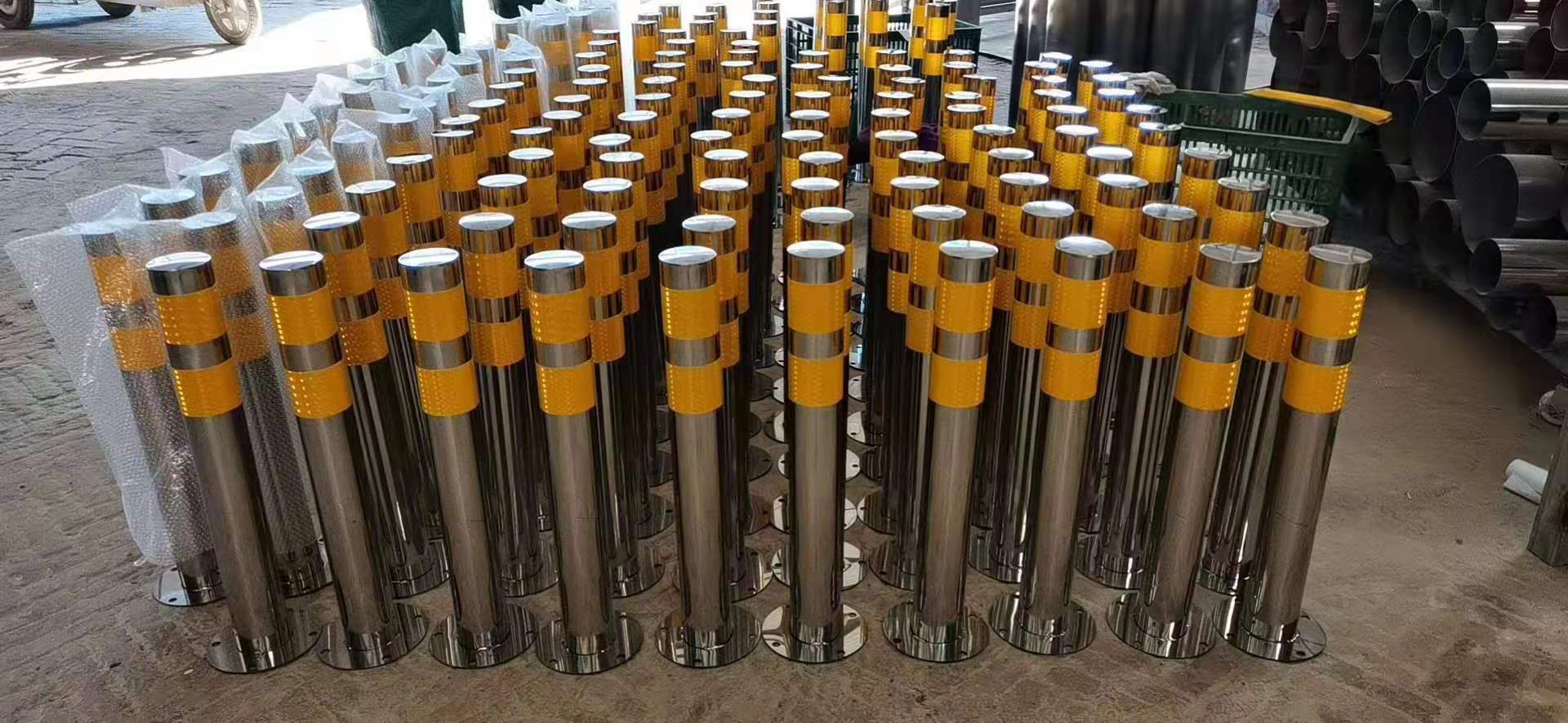 柱预埋活动型道路警示304不锈钢警示不锈钢路桩反光隔离桩