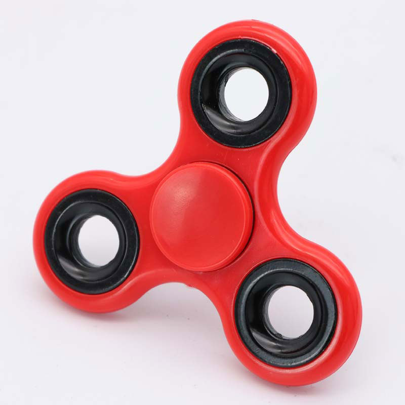 Creative EDC Toy ABS Plastic Bracket Three-Leaf Fingertip Gyro Finger Decompression Punch-Free Gyro Factory Wholesale