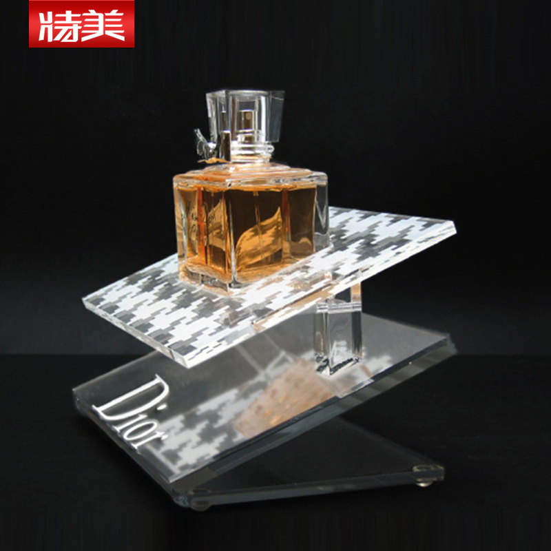 亚克力香水展示台 商超专柜香水展示架桌面亚克力展示台