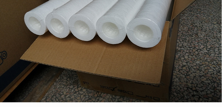 厂家直供40寸带骨架pp棉滤芯保安过滤器滤芯工业水处理熔喷滤芯