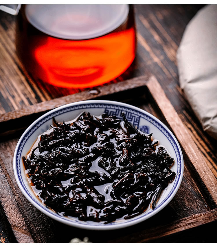 中粮中茶牌六堡茶6166广西梧州陈年窖藏黑茶一级散茶叶箩筐装250g