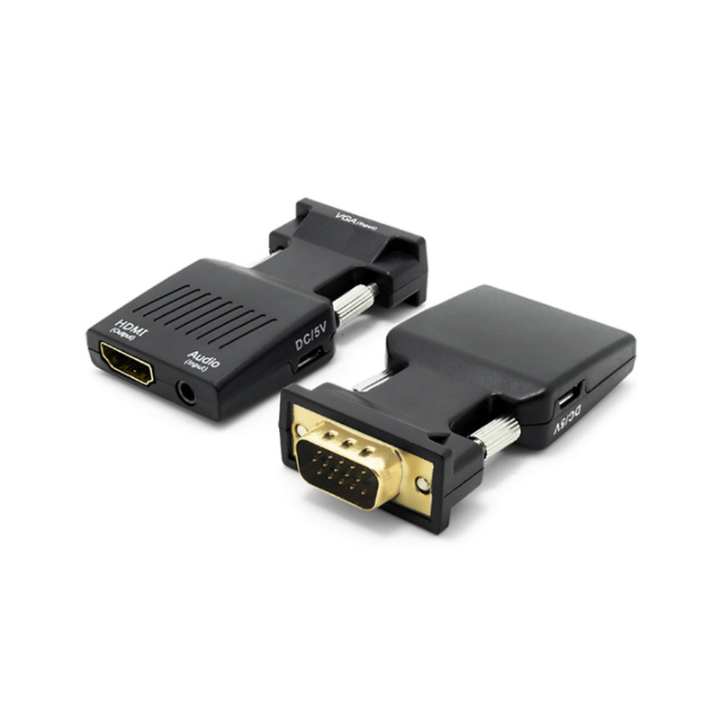 工厂批发 vga转hdmi转换器公转母 hdmito vga带音频转换头-阿里巴巴