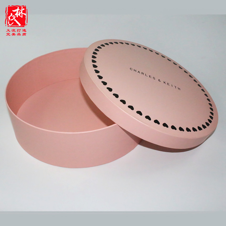 定做化妆品圆盒 圆形包装圣诞礼物盒 特种纸天地盖礼盒圆筒盒