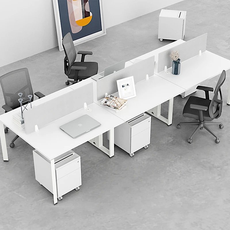 manufacturers supply furniture staff desk combination simple modern screen card position working position four staff desk