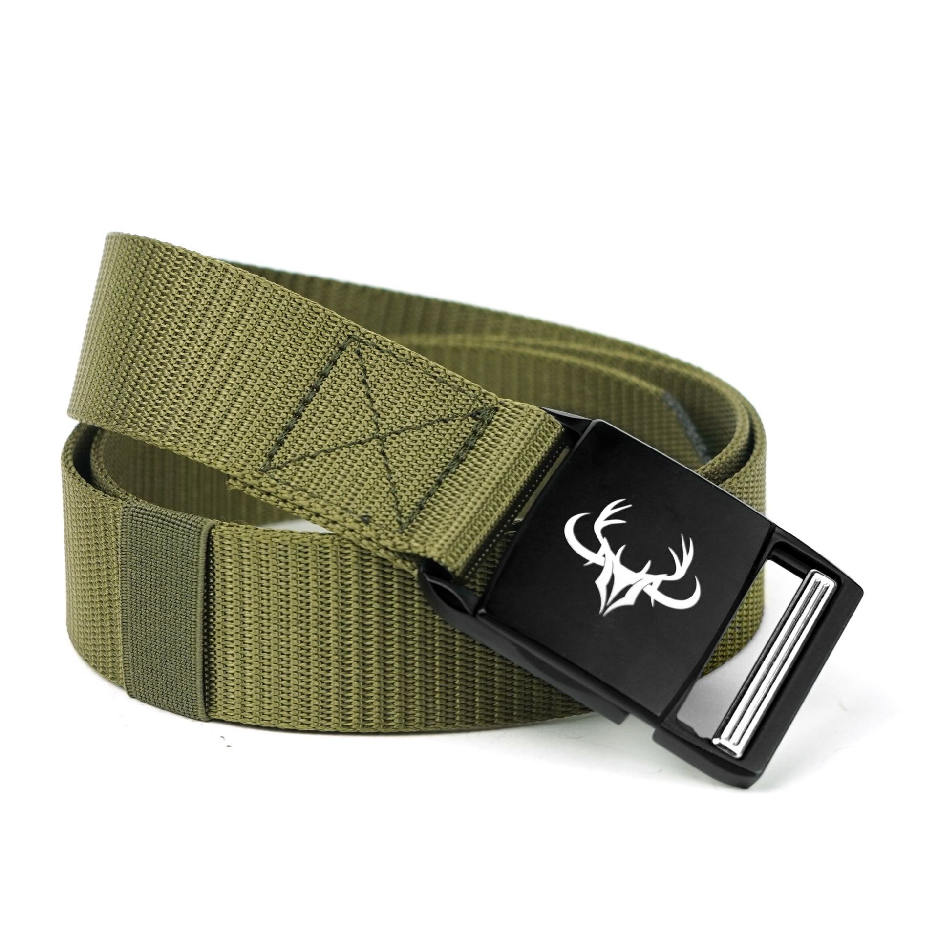 男士潮流休闲磁力便捷速开腰带速干尼龙户外军训帆布腰带