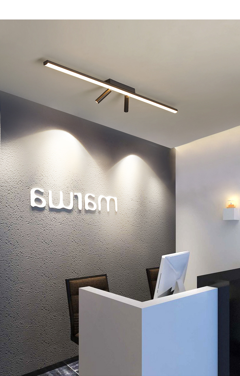 led长条走廊过道灯现代简约玄关阳台射灯衣帽间长方形吸顶门厅灯