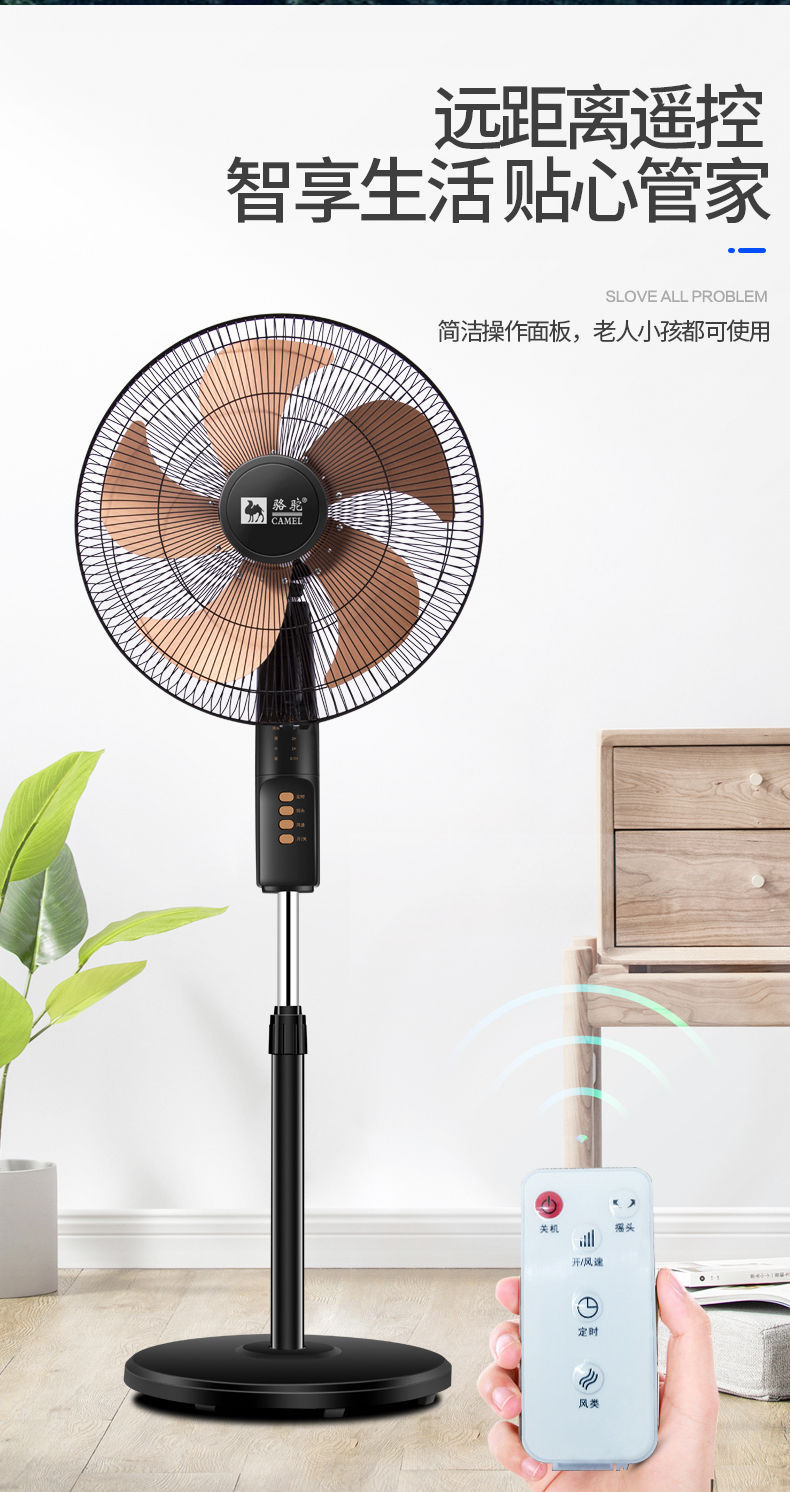 电风扇落地扇立式电扇家用学生静音非遥控扇落地电风扇一件代发