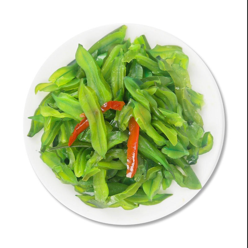 大连调味裙带菜梗片美人唇调味海白菜唇片海藻菜海带丝400克/袋