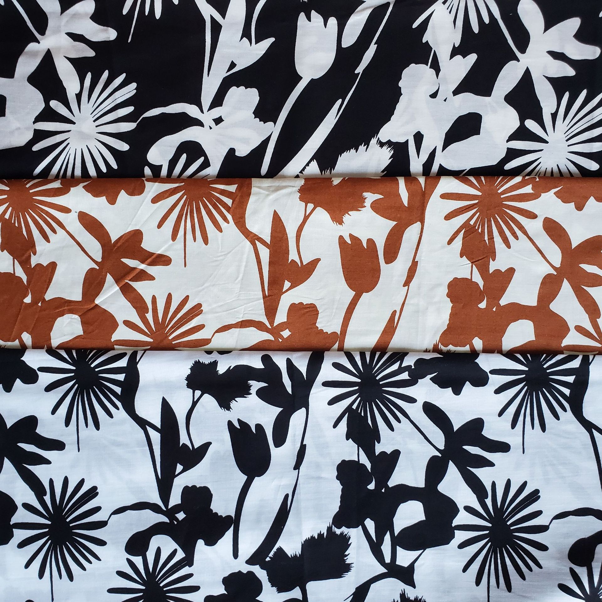 全棉府绸印花面料 春夏薄款衬衫连衣裙面料 梭织印花布