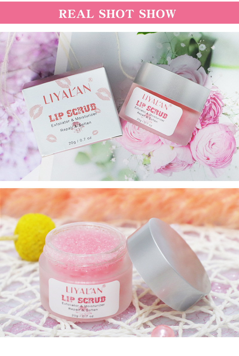 草莓唇部磨砂膏护理温和清洁角质死皮滋润淡化唇纹 亚马逊现货