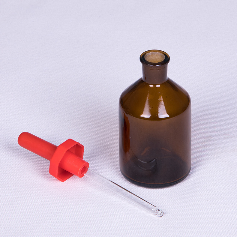 实验室耗材生物30/60/125ml毫升滴管 化学试剂瓶白色棕色玻璃滴瓶