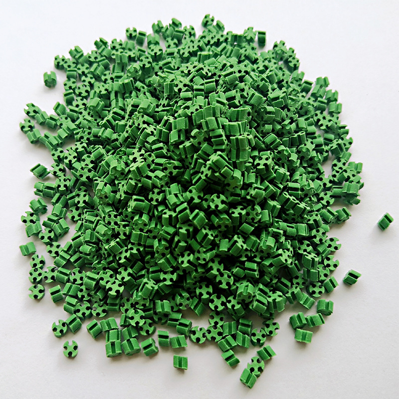 tpe四叶草塑胶颗粒耐低温热塑性体育场人造草坪填充弹性体tpe颗粒