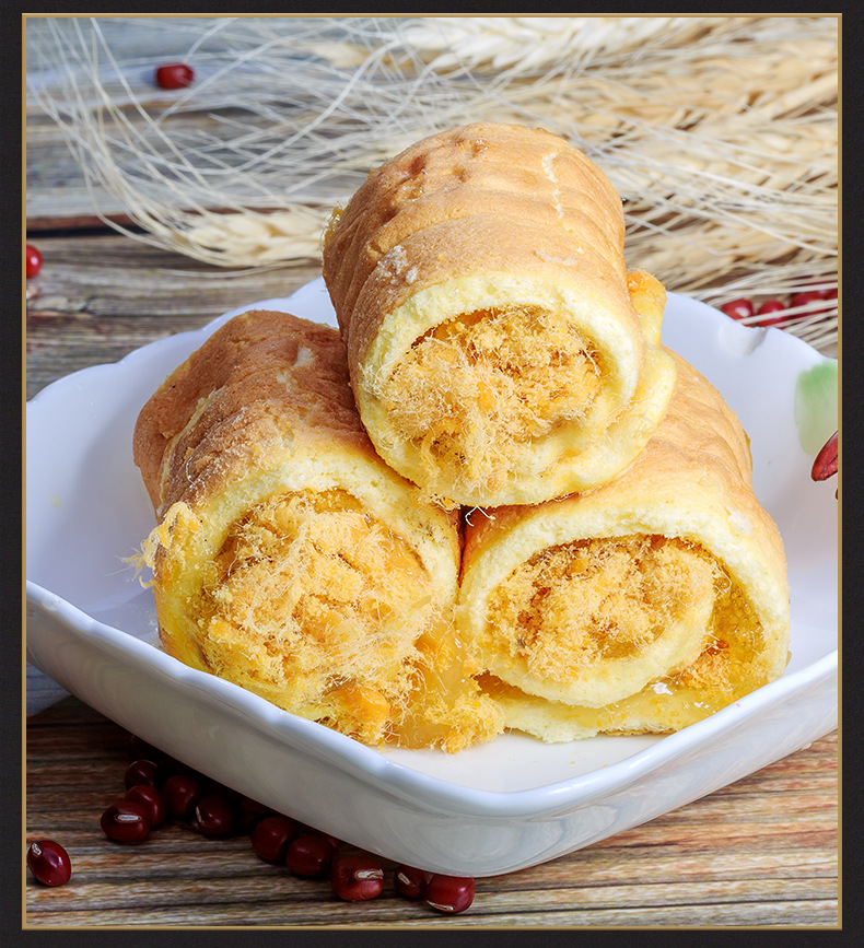 黄金香香酥肉松200g海苔寿司儿童专用猪肉松小贝烘焙面包饭团材料