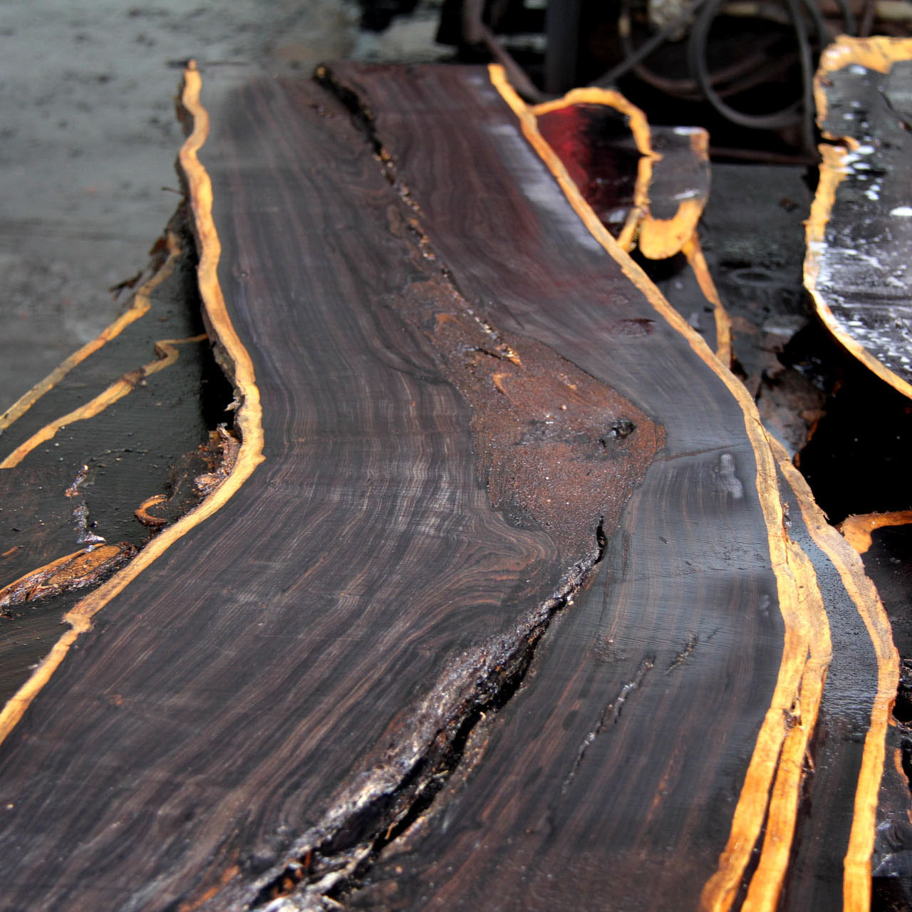 东非进口紫光檀黑檀原木家具实木板材批发零售