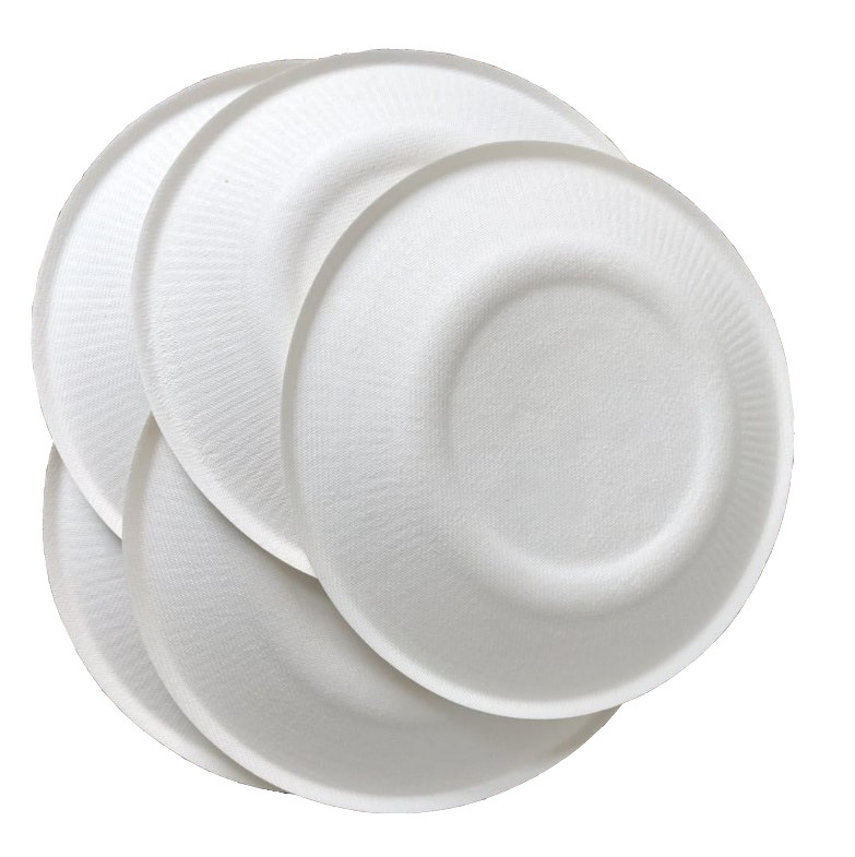 一次性盘子环保纸盘甘蔗纸浆盘蛋糕聚会餐具手工diy美术绘画画盘