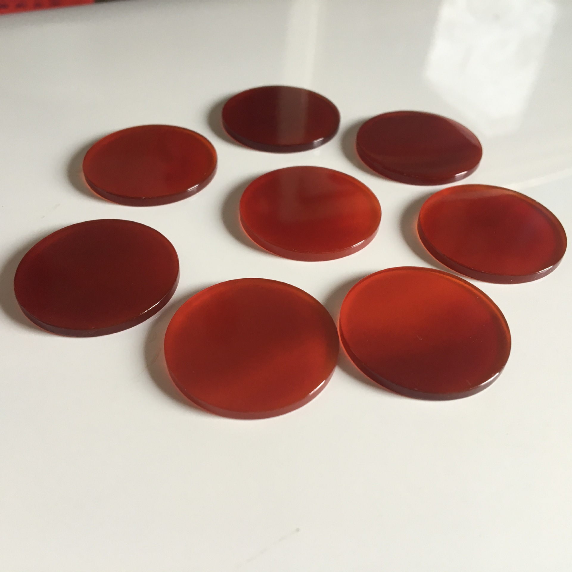 厂家直销红玛瑙圆片 圆牌戒面半成品裸石批发 diy配饰入模定做