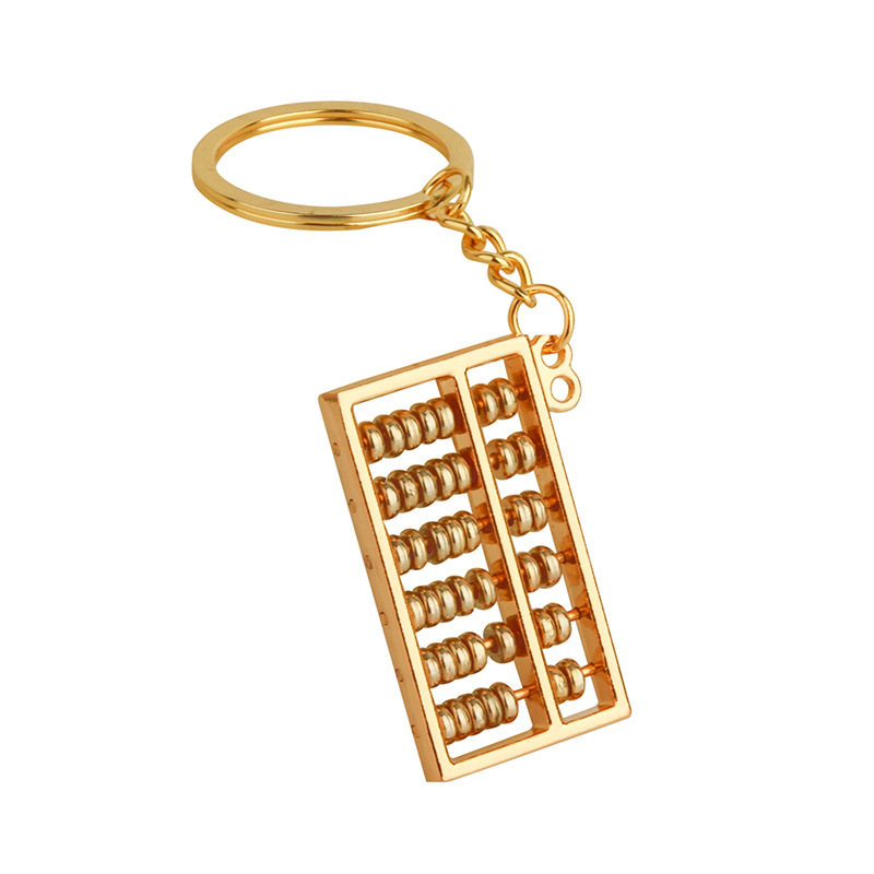 Simulation Mini Abacus Metal Keychains Abacus Keychain Accessories Keychain Pendant One Piece Dropshipping Free Shipping