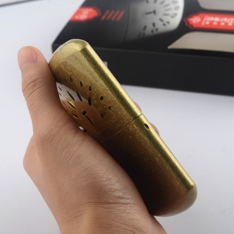 双枪暖手炉金属怀炉触媒全铜暖手宝冬季温暖送礼佳品新年男士预定