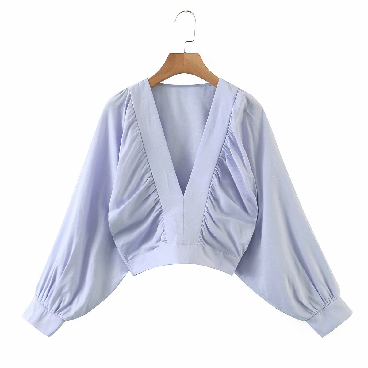 褶皱蝙蝠上衣图片