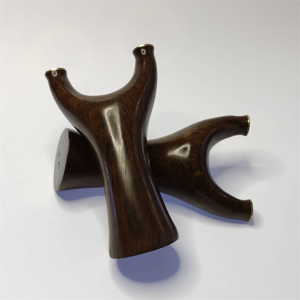 邓飞虎弹弓 绿檀飞虎叉木弓 黑檀胖飞虎五代手工实木檀木弹弓