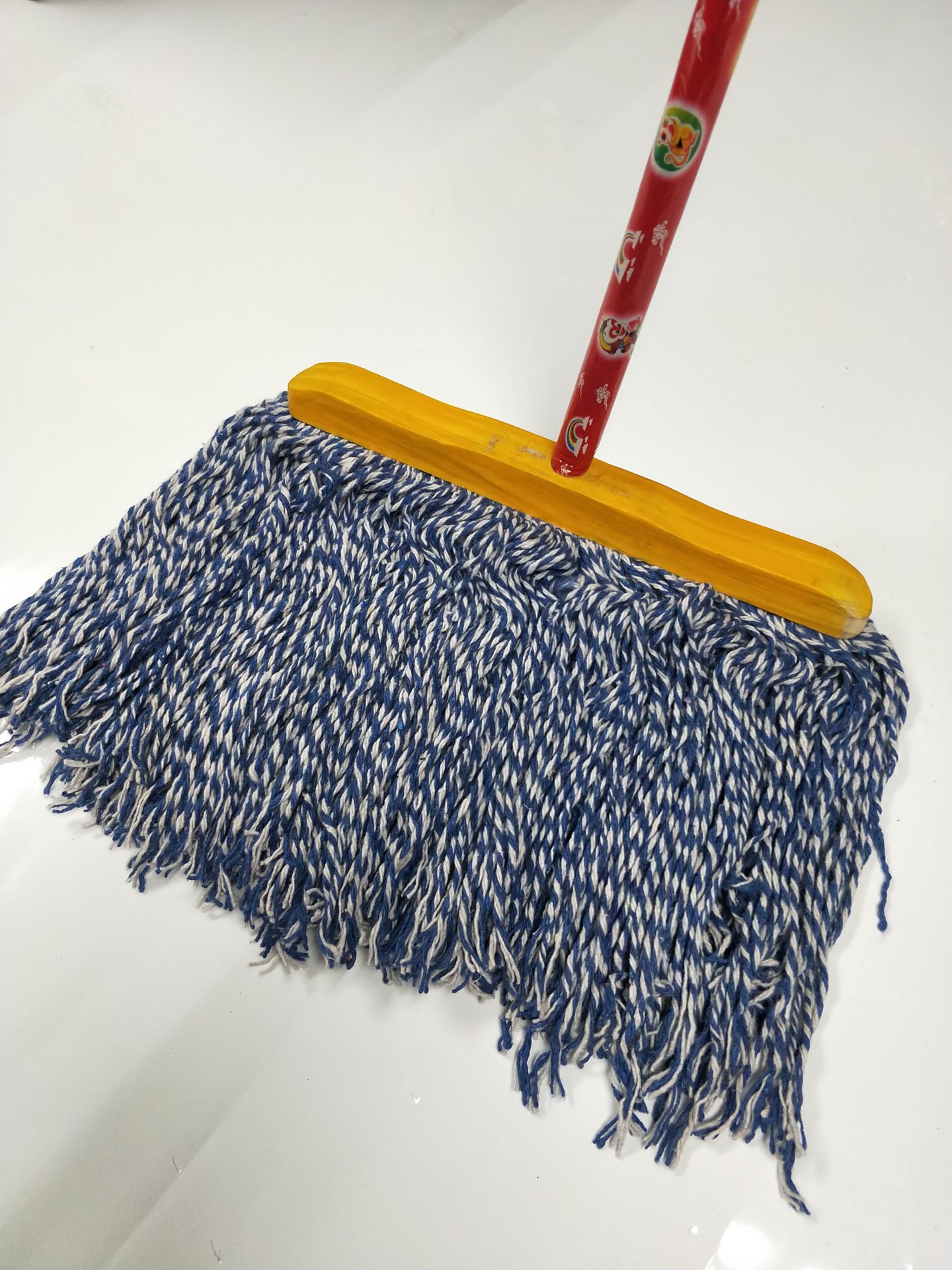 圆木杆墩布棉线吸水宽拖把排拖布条老式木拖布物业工厂学校加厚