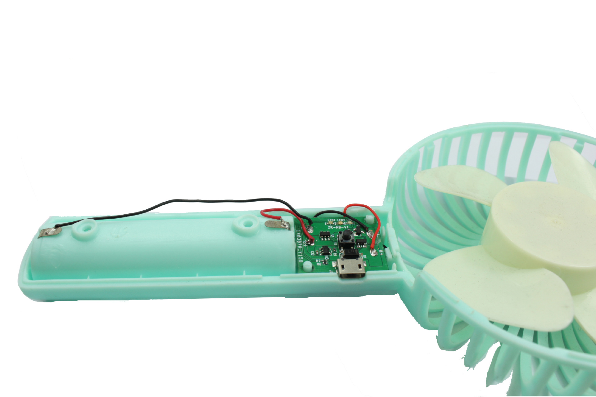 供应usb手持n9小风扇线路板 usb迷你便携式手持风扇 pcba方案开发