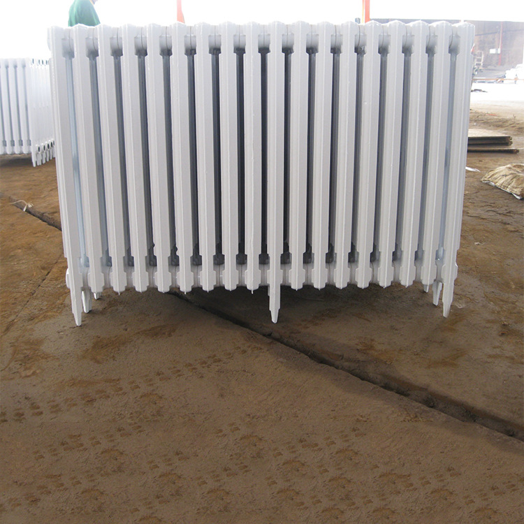 二柱落地式柱翼750铸铁散热器现货批发平顶750铸铁散热器