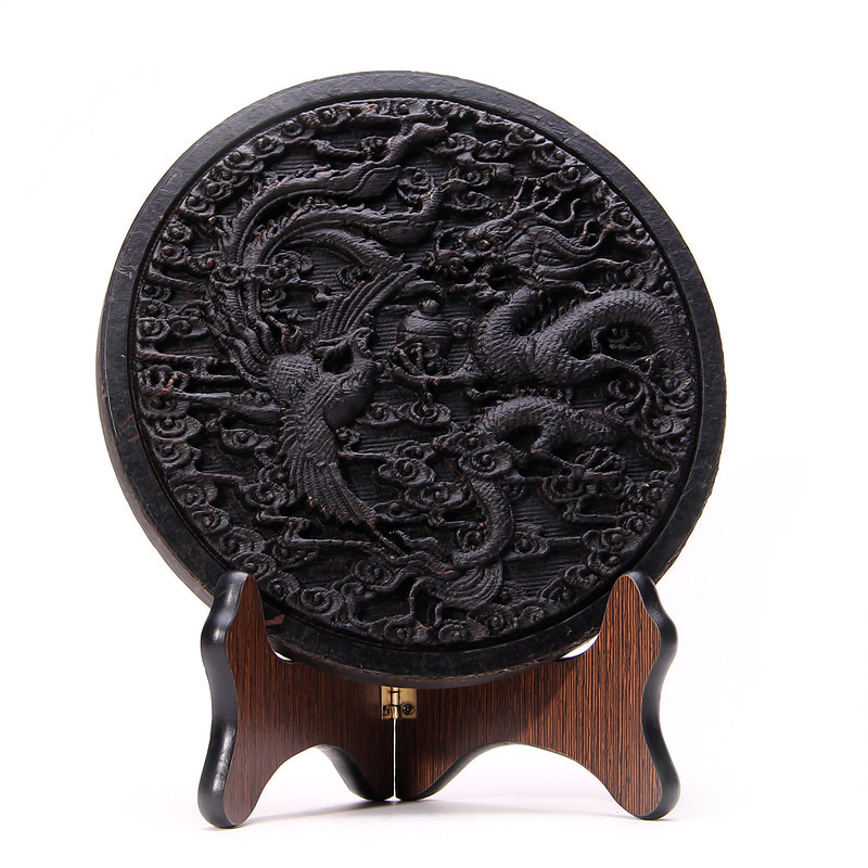 茶饼精美摆件 茶砖传统工艺龙凤茶饼 高山茶大红袍茶叶饼 乌龙茶